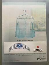 Rado Integral High-Tech Keramik Original 2004 Vintage Watch Advert Werbung