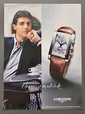 Longines Dolce Vita Chronograph 2005 Vintage Watch Ad Werbung Reklame