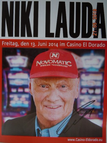 Niki lauda original - lauda, autogramm