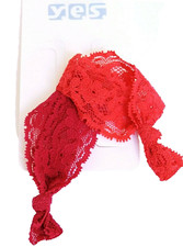 2 Stück Haargummis aus Spitze