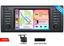 DAB+ E39X7 7" Autoradio Android 14 Navi CarPlay DSP Für BMW 5er E39 520i 523i M5