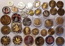 34x Medaillen Münzen Welt USA