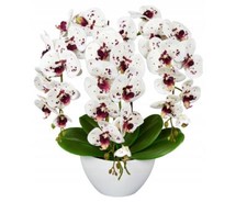 Künstliche Orchidee im Topf