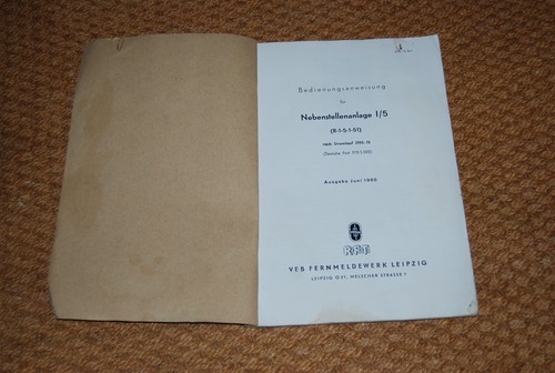 Ddr rft bedienungsanweisung - ddr,