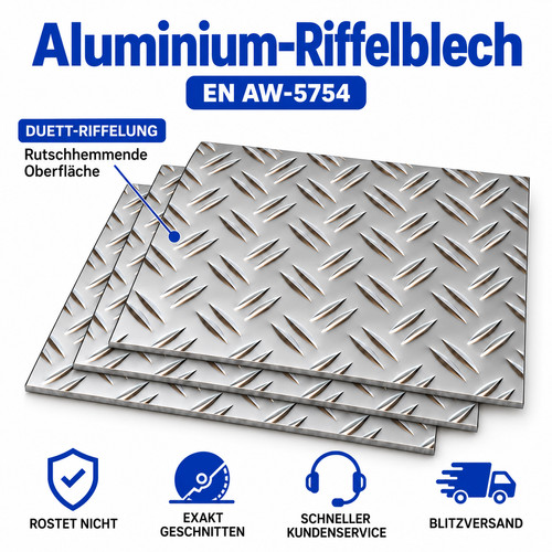 Riffelblech 0mm alu - riffelblech,