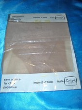 Edle Vintage Florine gemusterte Nylonstrümpfe Nylons Gr. 9 beige Stockings OVP