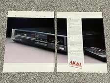 Vintage Ende 1980er Zeitschrift Werbung Kunst Bild AKAI Video Tonbandgerät Anzeige 80s