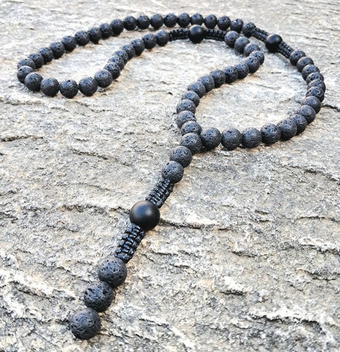 Herren schwarz perlenkette - herren,