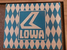 Skischuhe LOWA, Gr 10, silber/grau, mit aufblasbarem Innenschuh