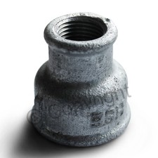 FREIHAUS LAGERAUFLÖSUNG 5 Stück Temperguss verzinkt DVGW Reduziermuffe 1x3/4 Zol