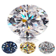 Oval Lose Moissanit With