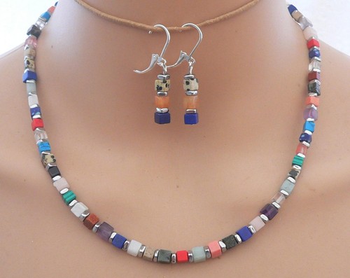 2er schmuckset würfelkette - 2er,