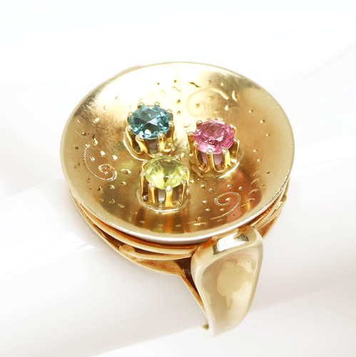 Designerring karat 585 gold - 14,
