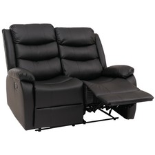 B-Ware 2er Kinosessel MCW-O62, mit Armlehne, Liegefunktion Kunstleder, schwarz