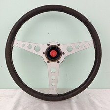 Lenkrad Personal Nabe Fiat Oldtimer 1968 Leder Schwarz Zubehör Auto 35,5 CM Diam