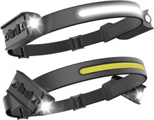 Tekwet Stirnlampe LED Wiederaufladbar 2 Stück,230°-Weitwinkel Adventure Light