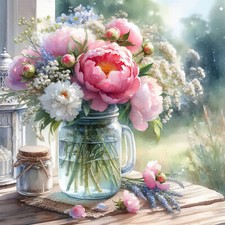 Deko Bild Blumenstrauß