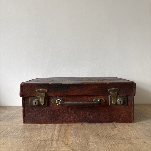 Vintage kosmetikkoffer leder - kosmetikkoffer,