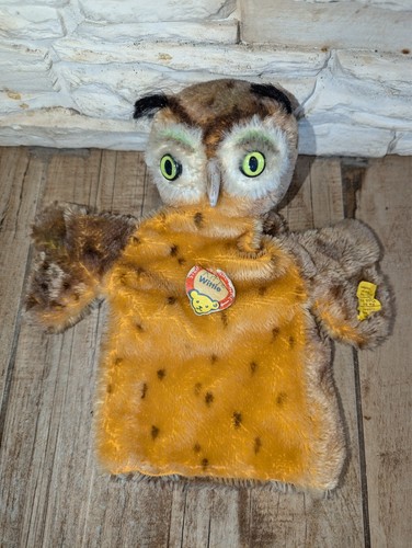 Steiff handpuppe eule - eule, mit