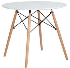 Moderner Weißer Runder