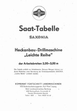 301553 Saat Tabelle Saxonia