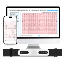 Langzeit-EKG-Gerät Professioneller Holter Recorder mit AI-EKG Analysebericht Neu