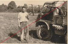 Unimog als Unkrautspritze Mercedes Benz Unimog s./w. Mimosa Foto Schleswig 1951