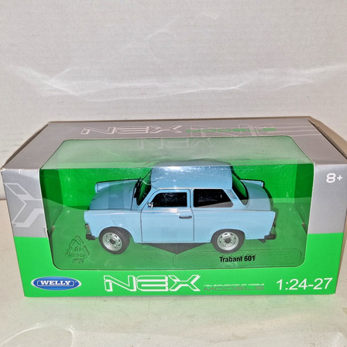 Trabant 601 blue - blue, white