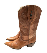 V01) Luxus Designer VIC Matie Damen Cowboy Stiefel Lederstiefel Gr. 38 Echtleder