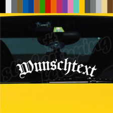Autoaufkleber WUNSCHTEXT