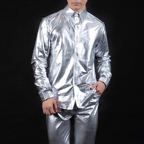 Herren metallic kunstleder - herren,
