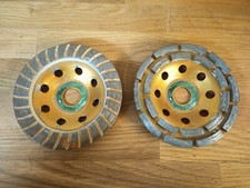 2 x Diamant Schleifteller Beton Stein Schleifscheibe  Ø 125 mm x 22,2 Winkelschl