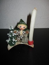 alte DDR Weihnachten Tisch Dekoration Sandmann Abendgruß