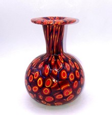Schöne kleine alte Millefiori Vase aus den 50er Jahren top Zustand