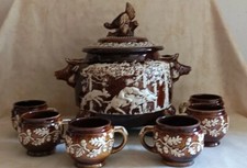 Bowleset/ Rumtopf, Steingut/