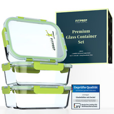 FITPREP® Frischhaltedosen Glas 3er, 4er, 5er und 6er Premium Glasbehälter