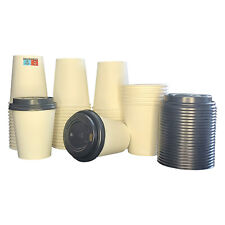Weiße Kaffeebecher to go Pappbecher coffee to go Becher 200ml 8oz 0,2l