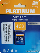 Platinum 4 GB SD Speicherkarte