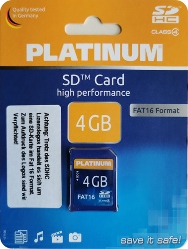 Platinum sd speicherkarte - platinum,