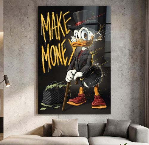 Pop art dagobert duck geld - pop-art,