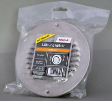 Lüftungsgitter Edelstahl  mit Fliegengitter  Rohranschluß DIN 100mm