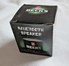 Bluetooth Speaker Lautsprecher schwarz von Beck’s mit Ladekabel  Kabel Neu