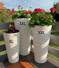 Blumenkübel Slim Rund Welle