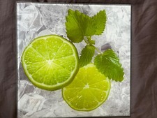 Eurographics Glasbild DG-DT5176 Deco Glass Lemon On Ice  30 x 30 cm