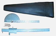 Vintage Winkelmesser Protractor und Anreiß-Messschieber