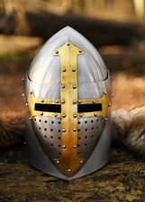 Topfhelm mit klapp-Visier