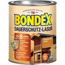 BONDEX Dauerschutz-Lasur 0,75 L Wetterschutz Oregon Pine Holzschutz