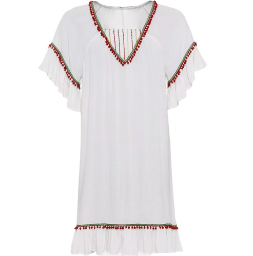 Damen sommer boho longbluse - boho,