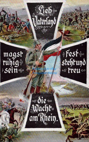 Lieb vaterland schwere - ak,