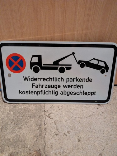 Schild parken verboten - schild,